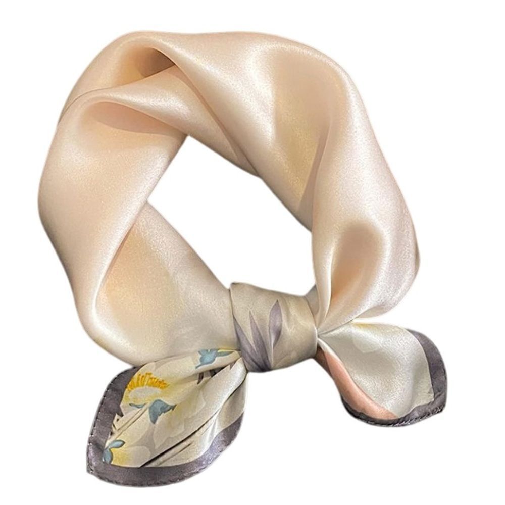 Ivory floral Silk Scarf